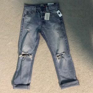 Gap high rise straight jeans
